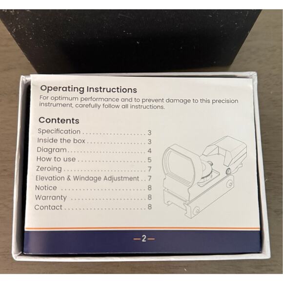 New Feyachi Tactical Reflex Sight Scope | Red/Green Dot | 4 Reticle | Fast Aim | - Picture 8 of 13